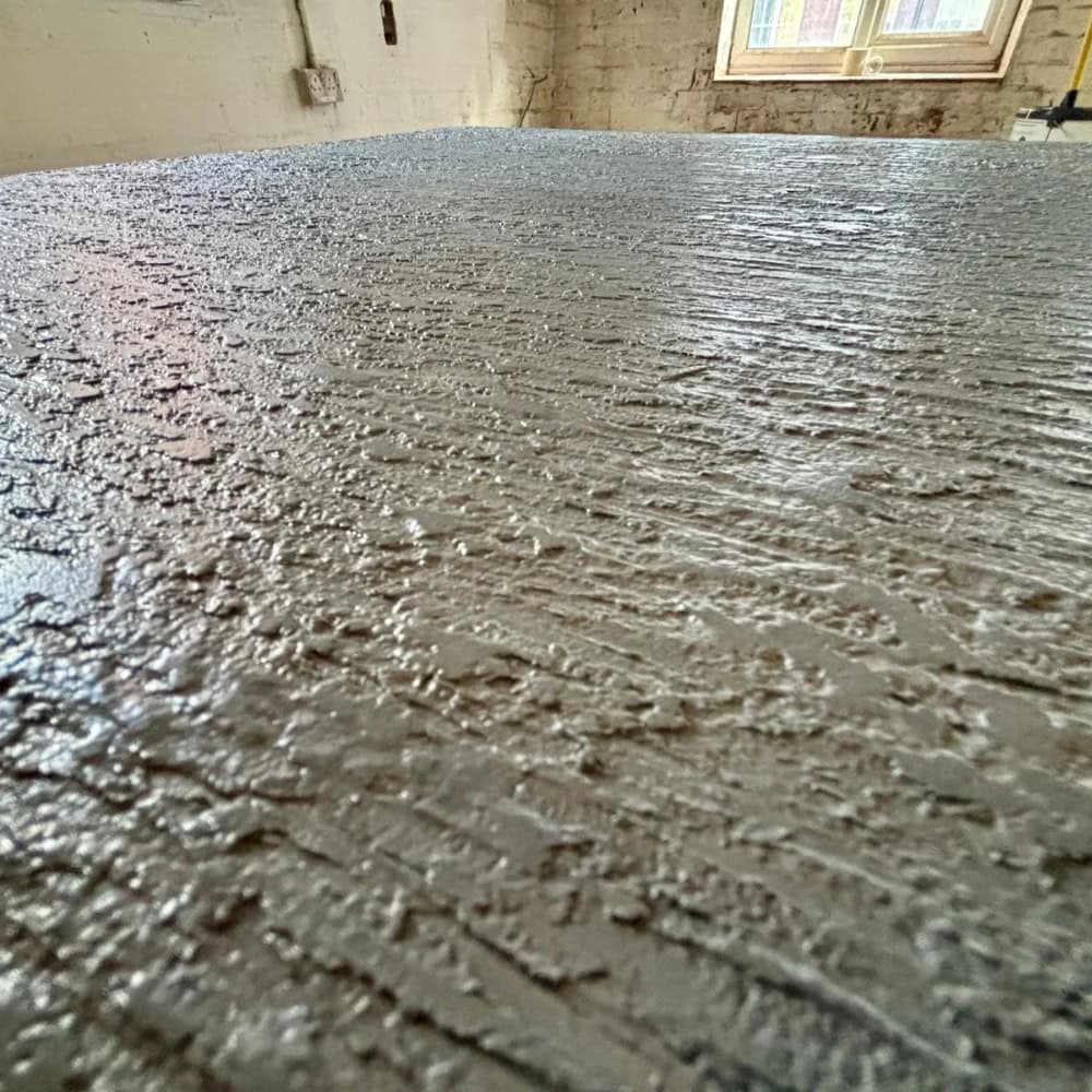 Textured Effect On Grey Concrete Coffee Table